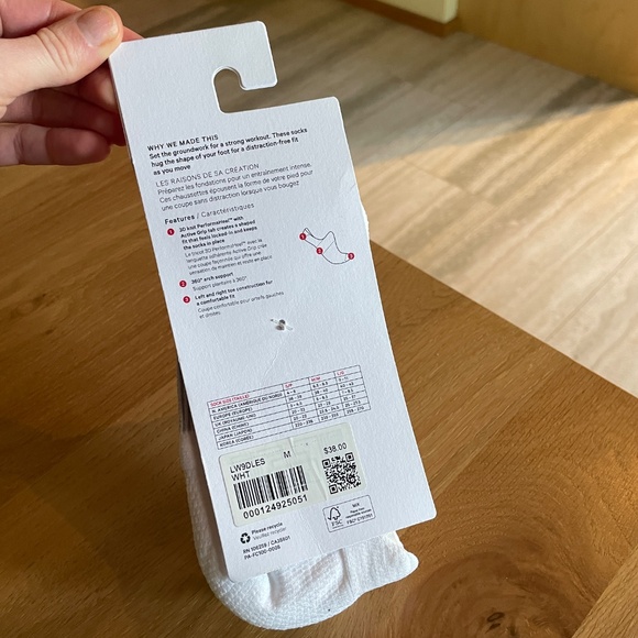 Lululemon Women's Power Stride No-Show Socks with Active Grip 3 Pack - Picture 3 of 3